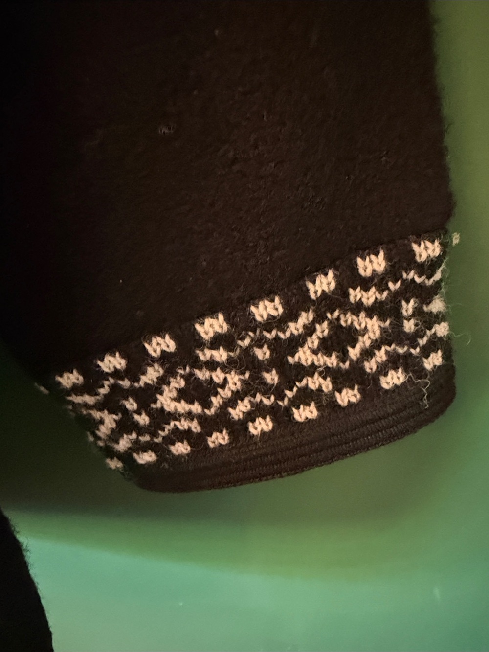 Icelandic Design Womens M 100% Wool w/Intricte Silver Buttons & Fair Isle Collar - Picture 11 of 13